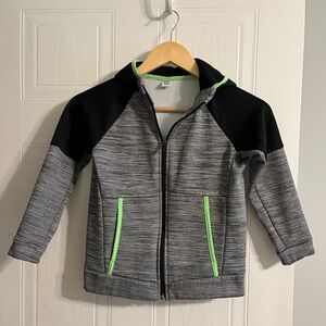 Kids Hoodie with Green Accents - Size Small (6-7)
